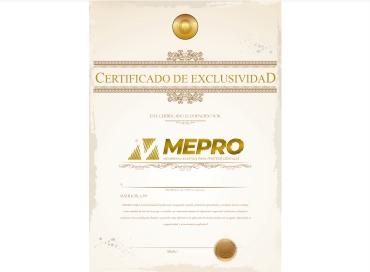 Certificado de exclusividad